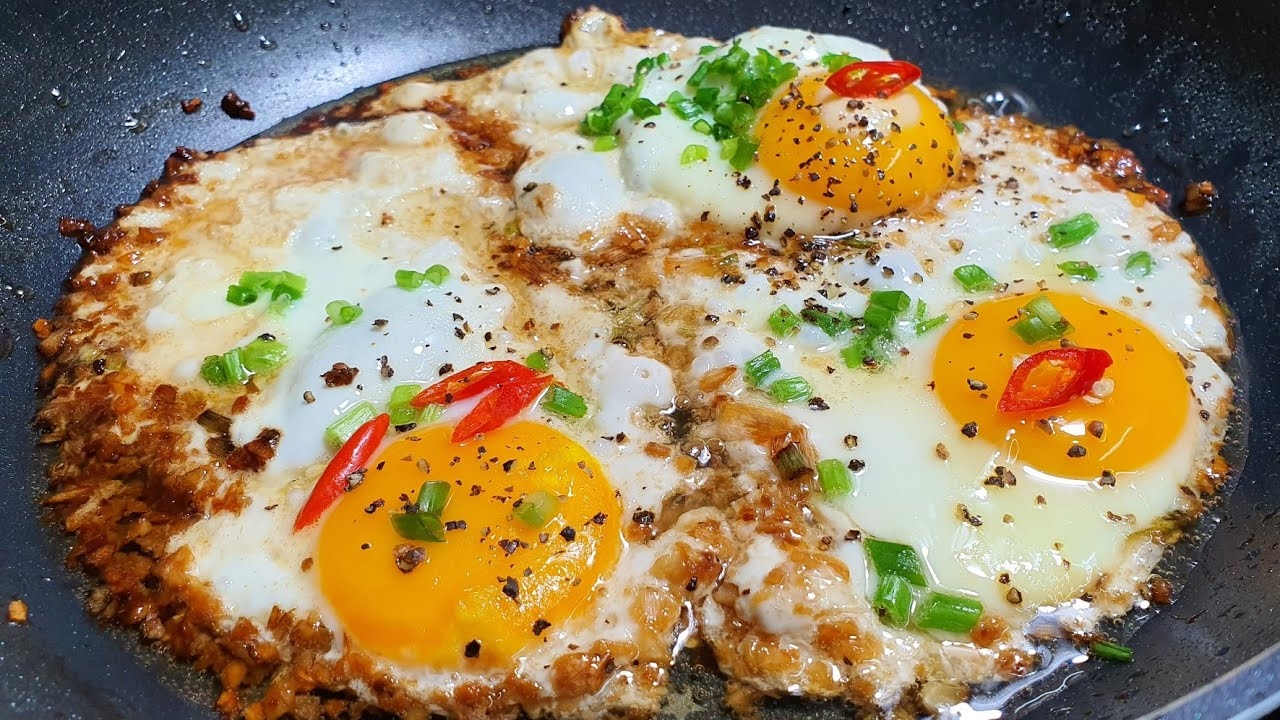 trứng chiên nước mắm 1