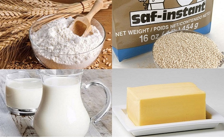 Nguyên liệu làm bánh mì sandwich