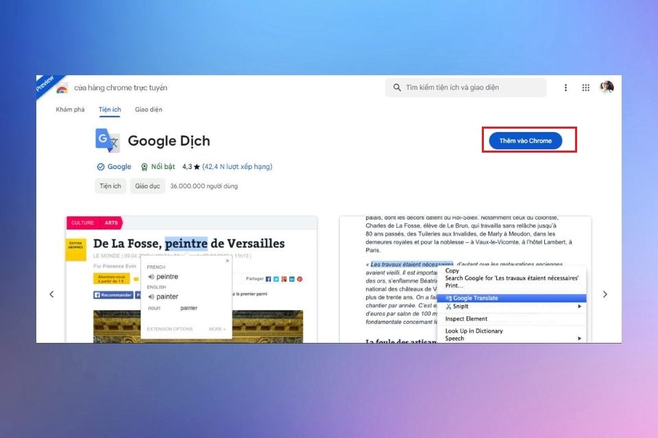 Cửa hàng Chrome 6