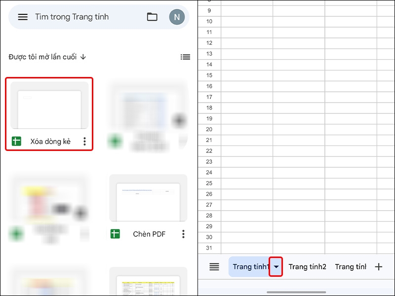 Xóa dòng kẻ trong Google Sheet - hình 4