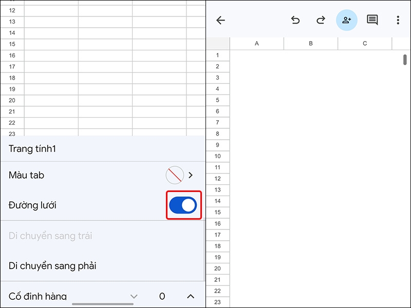 Xóa dòng kẻ trong Google Sheet - hình 5