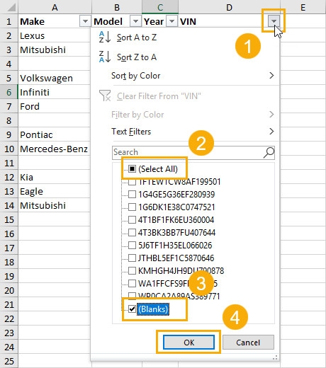 Tips to delete blank rows in Excel quickly and safely (13)