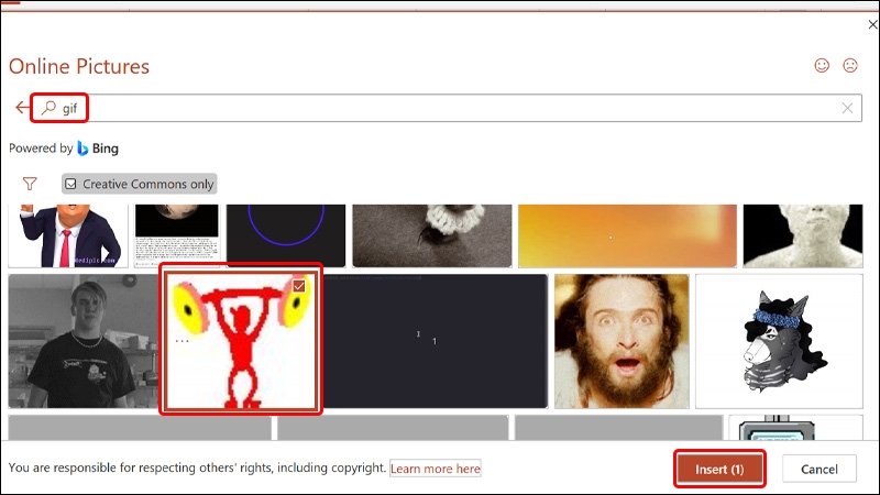 Chèn GIF, ảnh động vào PowerPoint - hình 5