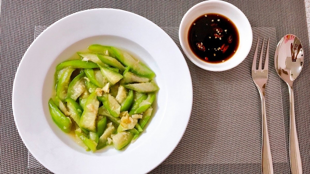 mướp xào 3