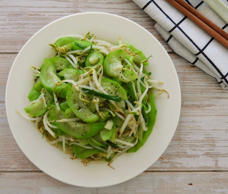 mướp xào 8
