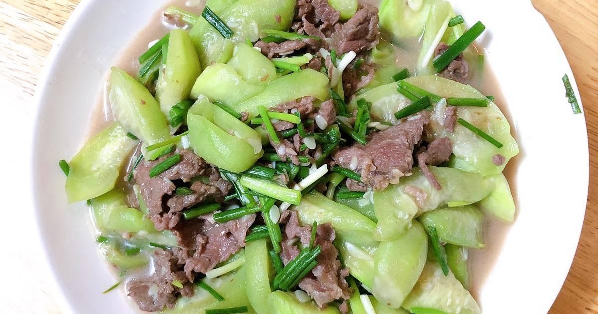 mướp xào 9