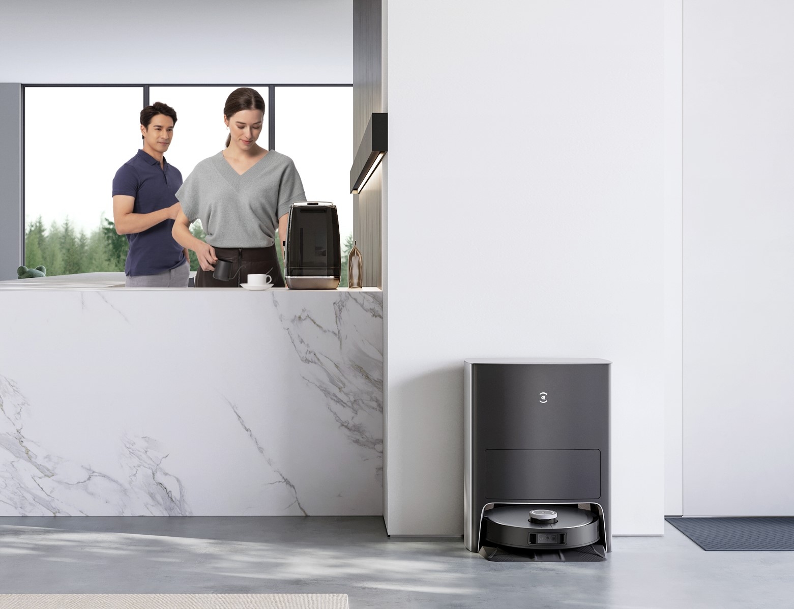 Deebot X1 Omni không chỉ ghi điểm với vẻ ngoài hào nhoáng, mà còn giúp ích trong việc dọn dẹp nhà cửa hằng ngày
