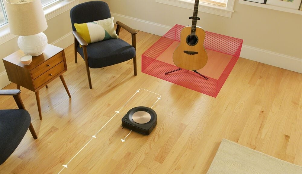 Các cảm biến điều hướng trên model Roomba s9 Plus được đánh giá cao về mức độ làm việc