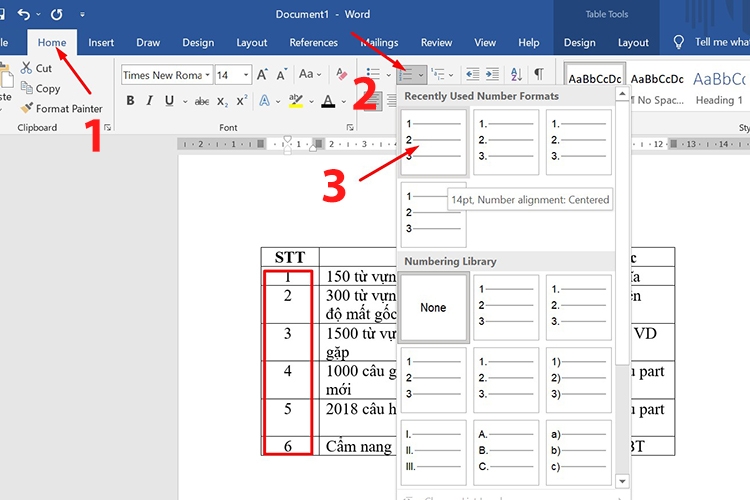 Summary of 3 fastest and simplest ways to number in Word 2023 (Image 15)