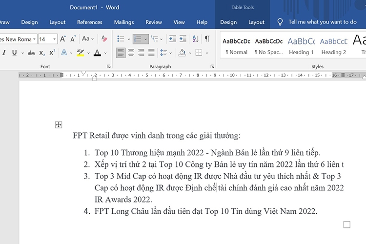 Summary of 3 fastest and simplest ways to number in Word 2023 (Image 22)