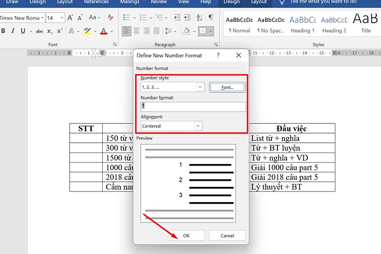 Summary of 3 fastest and simplest ways to number in Word 2023 (Image 6)