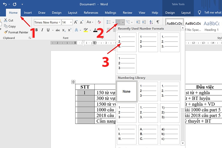 Summary of 3 fastest and simplest ways to number in Word 2023 (Image 7)