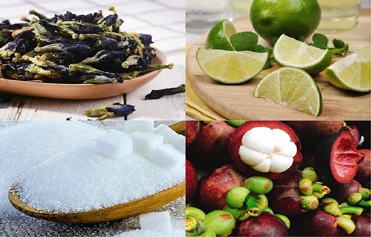 Nguyên liệu cần để làm trà măng cụt