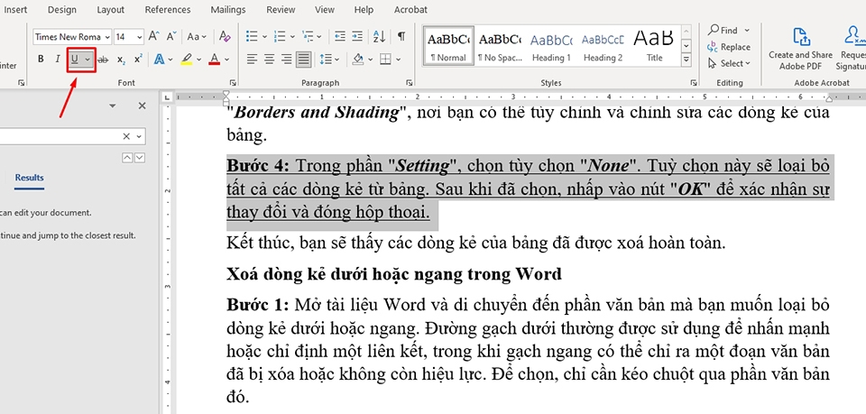 Cách xóa dòng kẻ trong Word - Ảnh 07