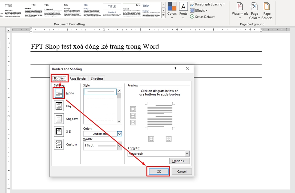 Cách xóa dòng kẻ trong Word - Ảnh 10