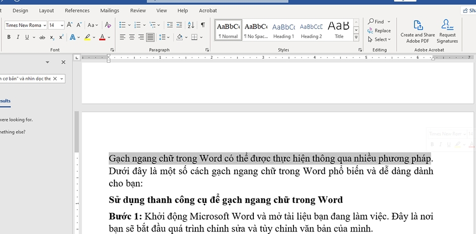 Cách gạch ngang trong Word - Ảnh 02