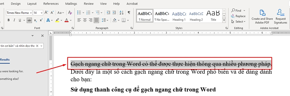 Cách gạch ngang trong Word - Ảnh 04