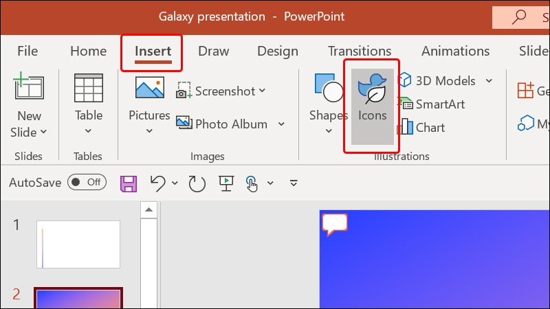 Chèn icon vào PowerPoint- hình 1