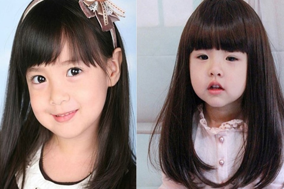 Tóc bob dài ngang lưng cho bé gái dễ thương