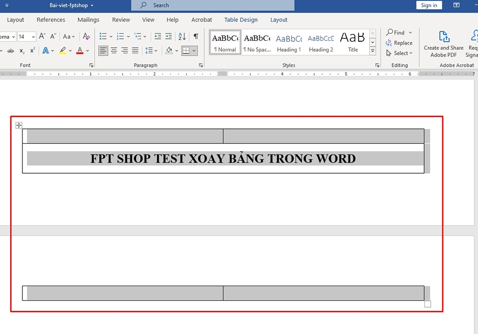 Xoay bảng trong Word - Ảnh 02