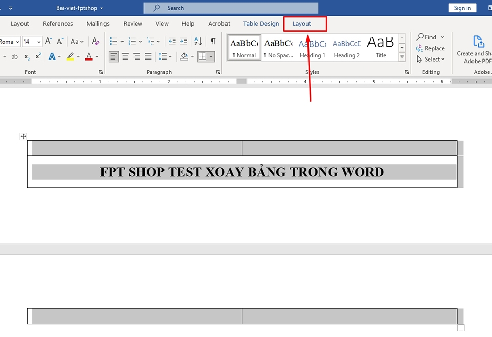 Xoay bảng trong Word - Ảnh 03