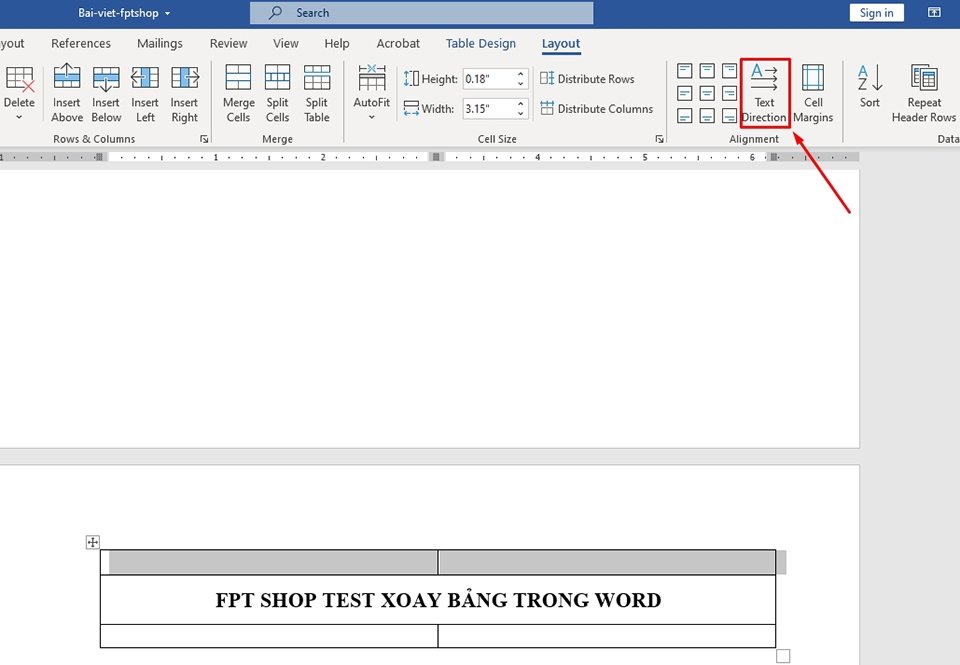 Xoay bảng trong Word - Ảnh 04