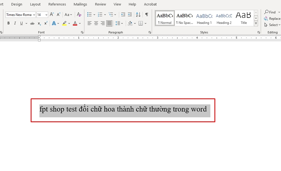 Đổi chữ hoa thành chữ thường trong Word - Ảnh 05