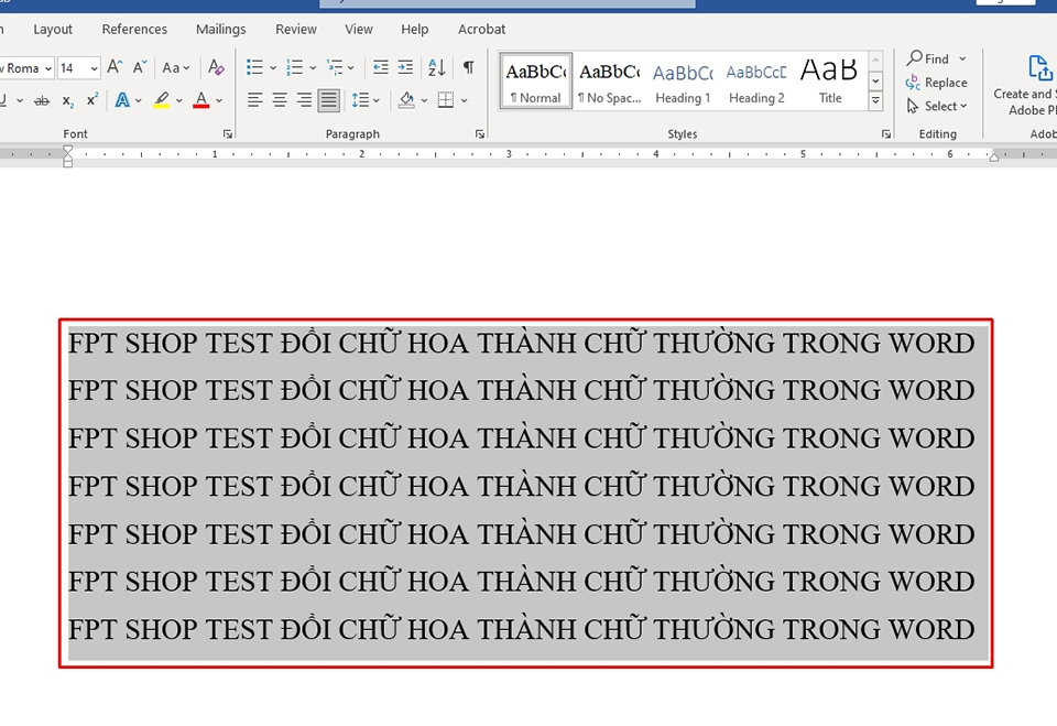 Đổi chữ hoa thành chữ thường trong Word - Ảnh 06