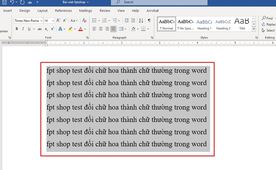 Đổi chữ hoa thành chữ thường trong Word - Ảnh 15