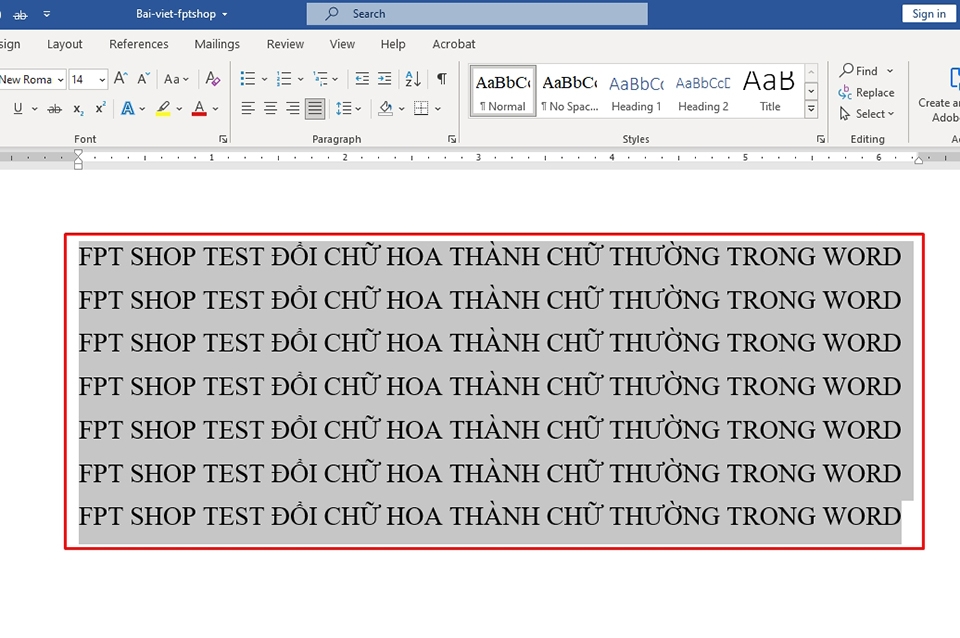 Đổi chữ hoa thành chữ thường trong Word - Ảnh 16