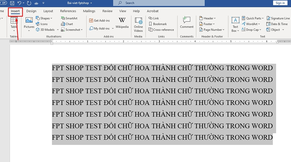 Đổi chữ hoa thành chữ thường trong Word - Ảnh 17