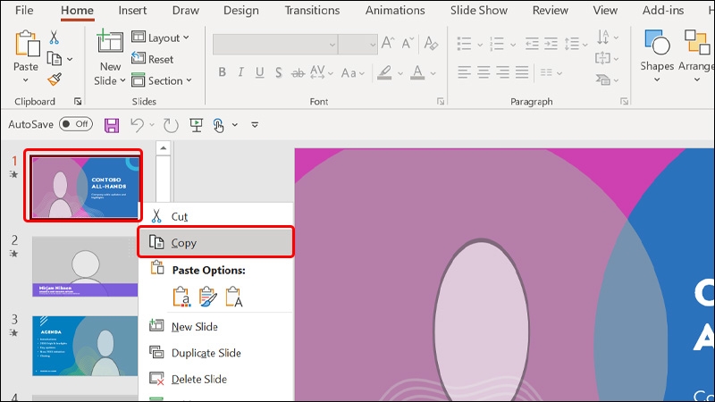 Copy Background trong PowerPoint - hình 1