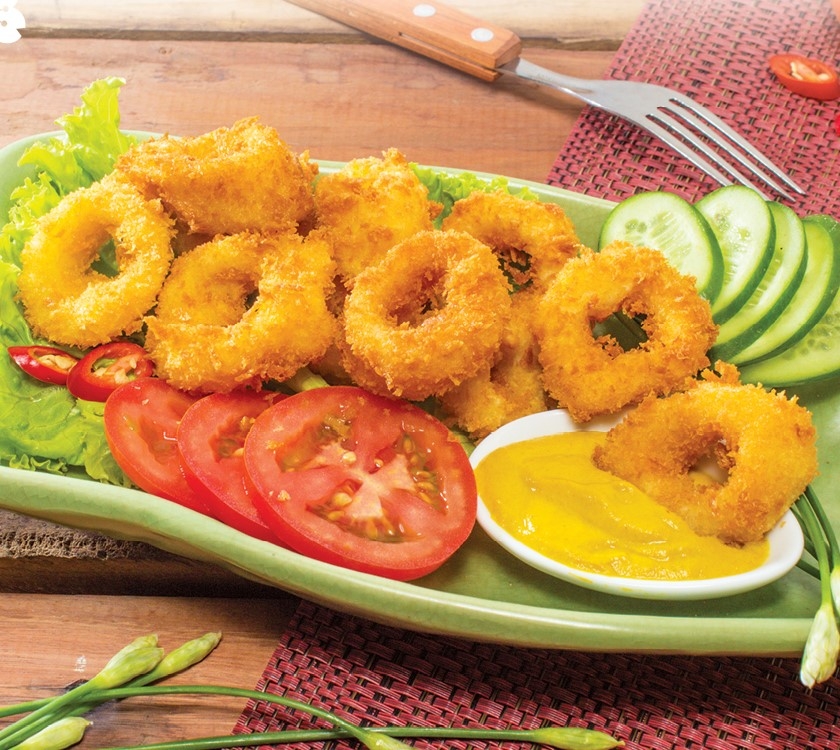 Cách làm mực chiên giòn 1