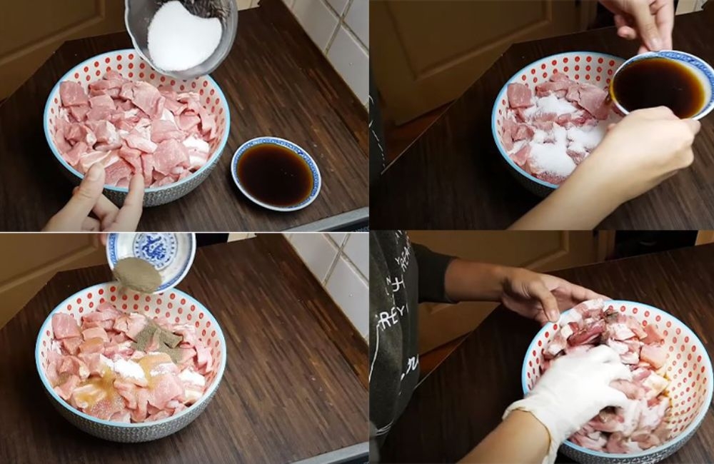 Thái thịt làm chả quế