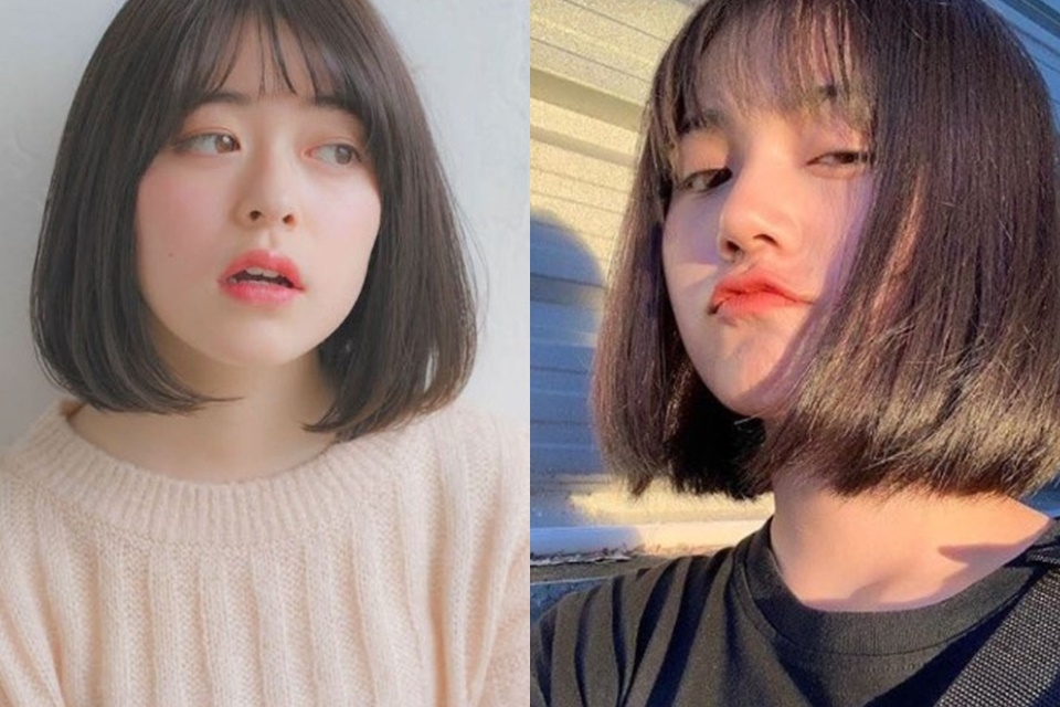 Kiểu tóc lob ngắn cho mặt tròn
