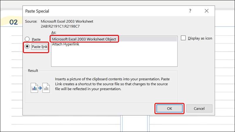 Cách chèn file Excel vào PowerPoint - hình 10