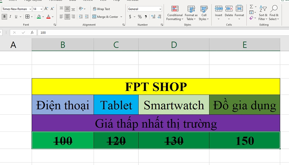 Cách gạch ngang chữ trong Excel - Ảnh 19