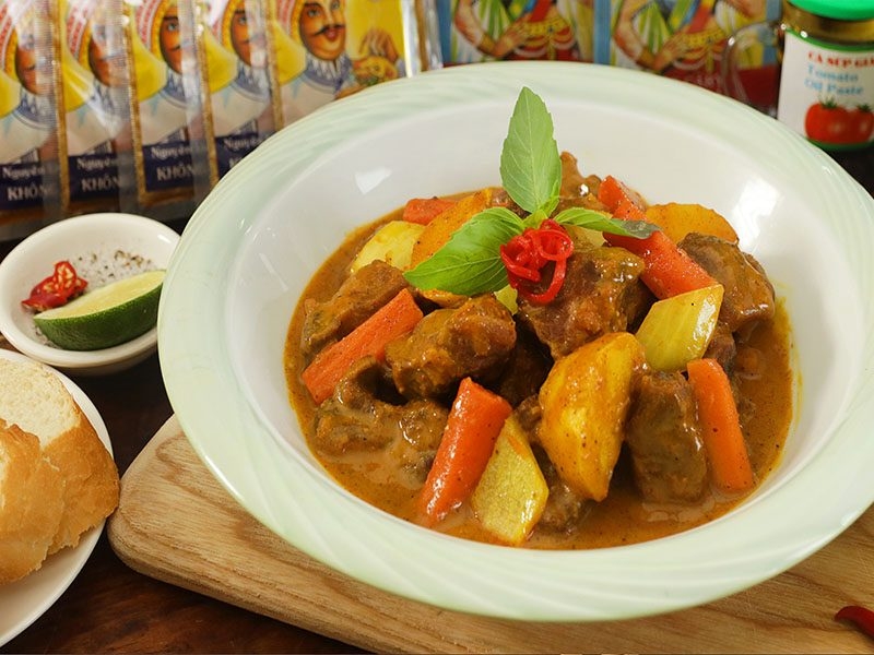 cách nấu cà ri bò 8