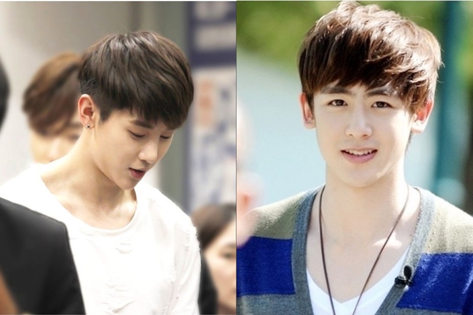 Tóc nam Hàn Quốc mái xéo đẹp