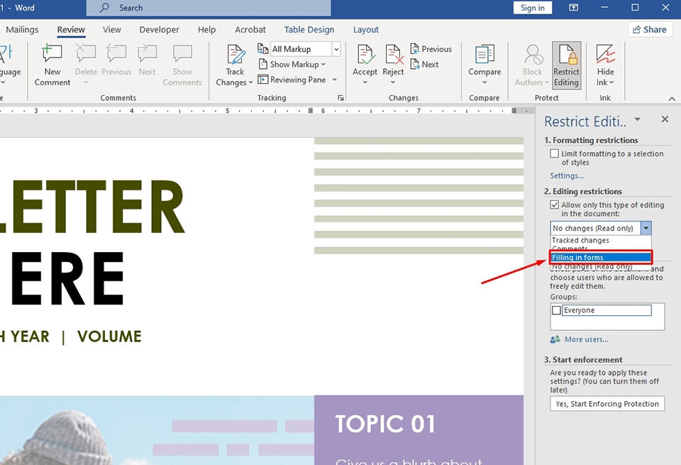 Tạo biểu mẫu trong Word - Ảnh 18