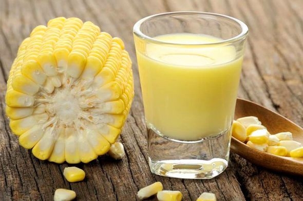 Thành quả sữa ngô làm bằng máy làm sữa hạt