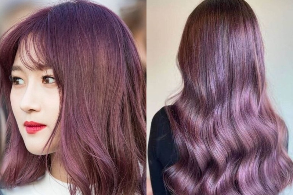 Nâu đỏ ánh tím phù hợp với mọi độ tuổi