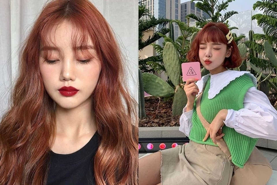 Màu tóc nâu đỏ truyền thống