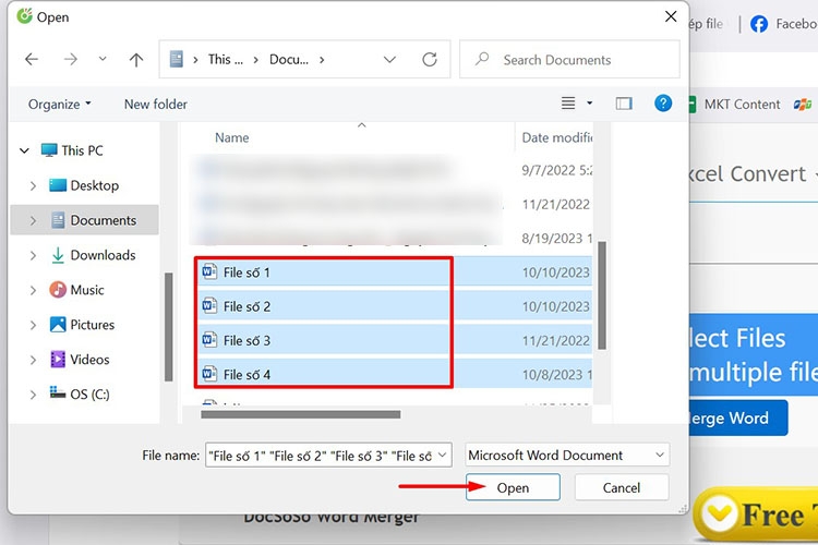 Cách ghép file Word thành một file duy nhất nhanh chóng áp dụng cho 2 hoặc nhiều file (Hình 7)