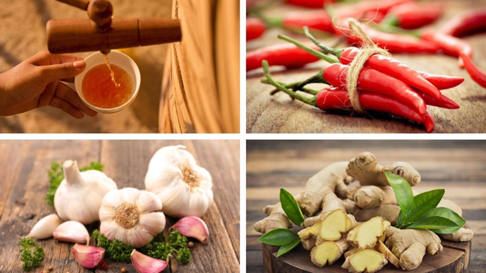 Nguyên liệu nước chấm ốc mắm gừng