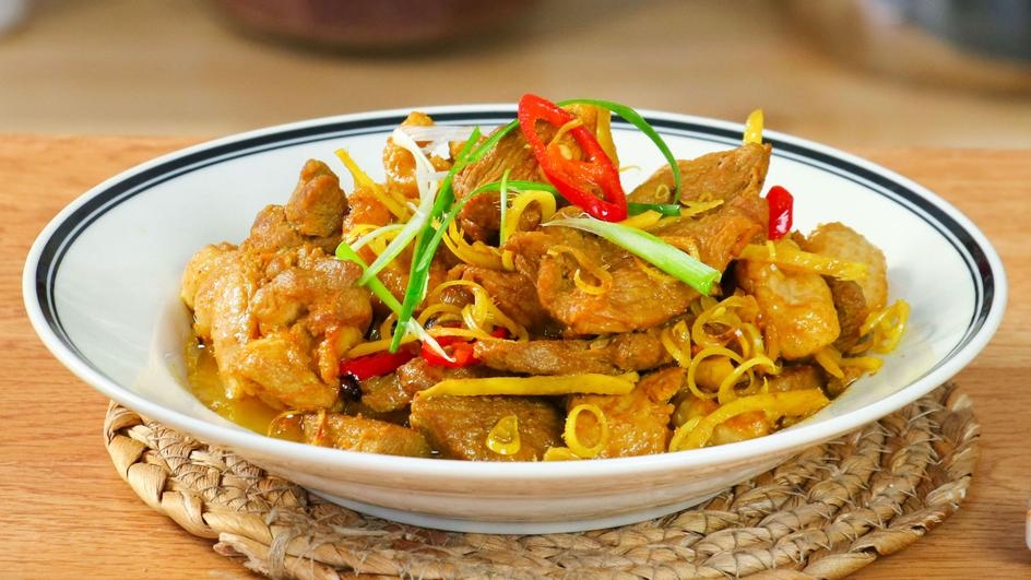 Vịt xào sả ớt