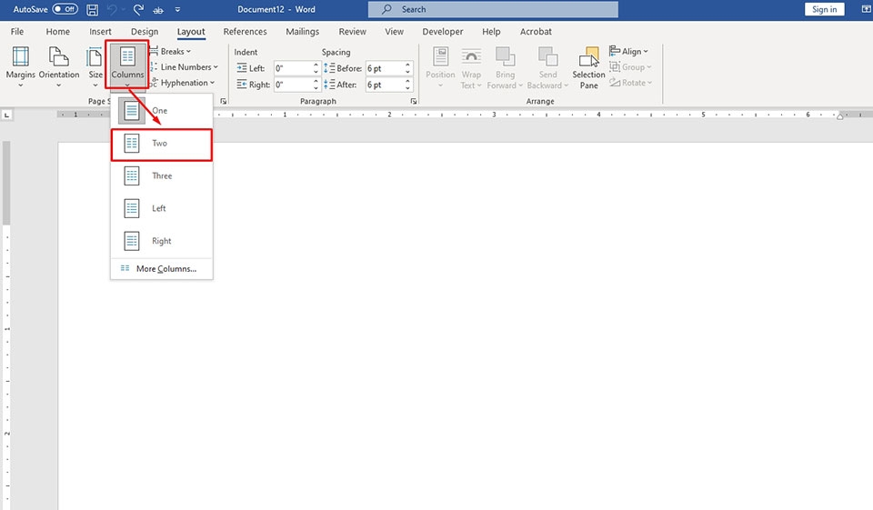 Cách chia giấy A4 thành 2 phần trong Word - Ảnh 04