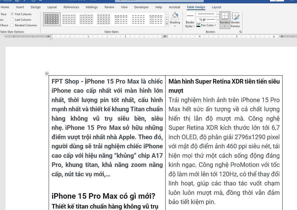 Cách chia giấy A4 thành 2 phần trong Word - Ảnh 08