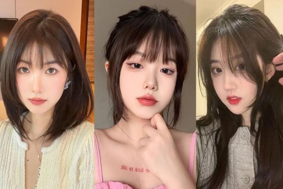 Khuôn mặt nào nên cắt mái thưa