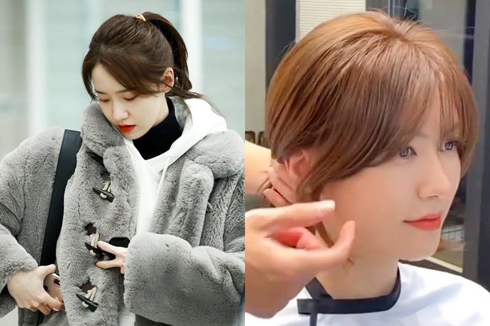 Tóc mái thưa ngôi lệch